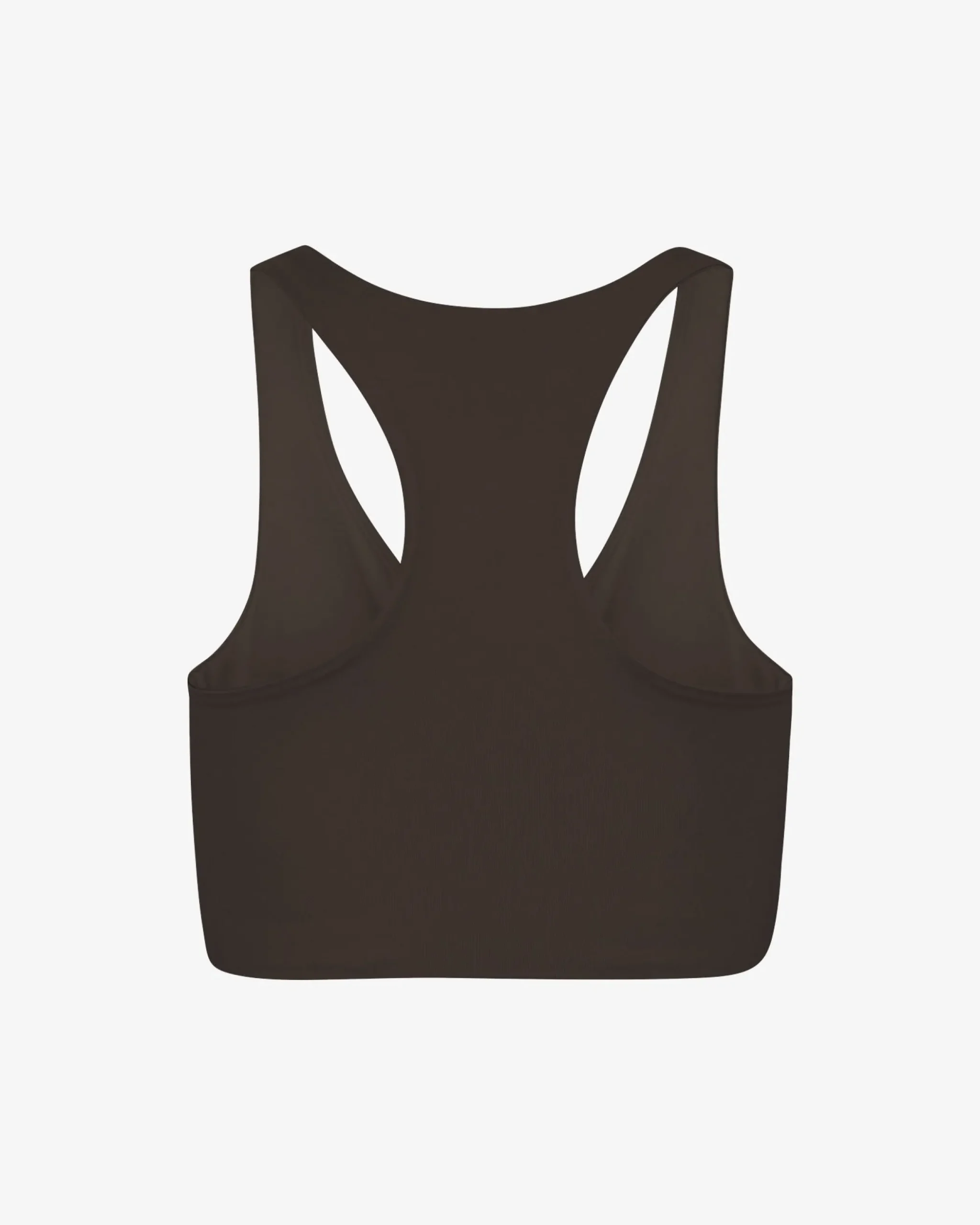 Active Cropped Bra - Coffee Brown