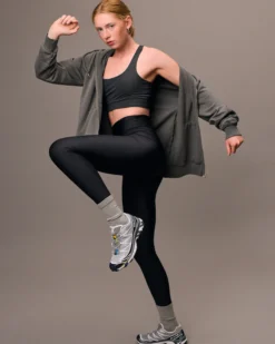 Active High-Rise Legging - Lava Grey