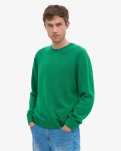 Classic Merino Wool Crew - Kelly Green