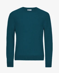 Classic Merino Wool Crew - Ocean Green