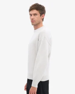 Classic Merino Wool Crew - Snow Melange