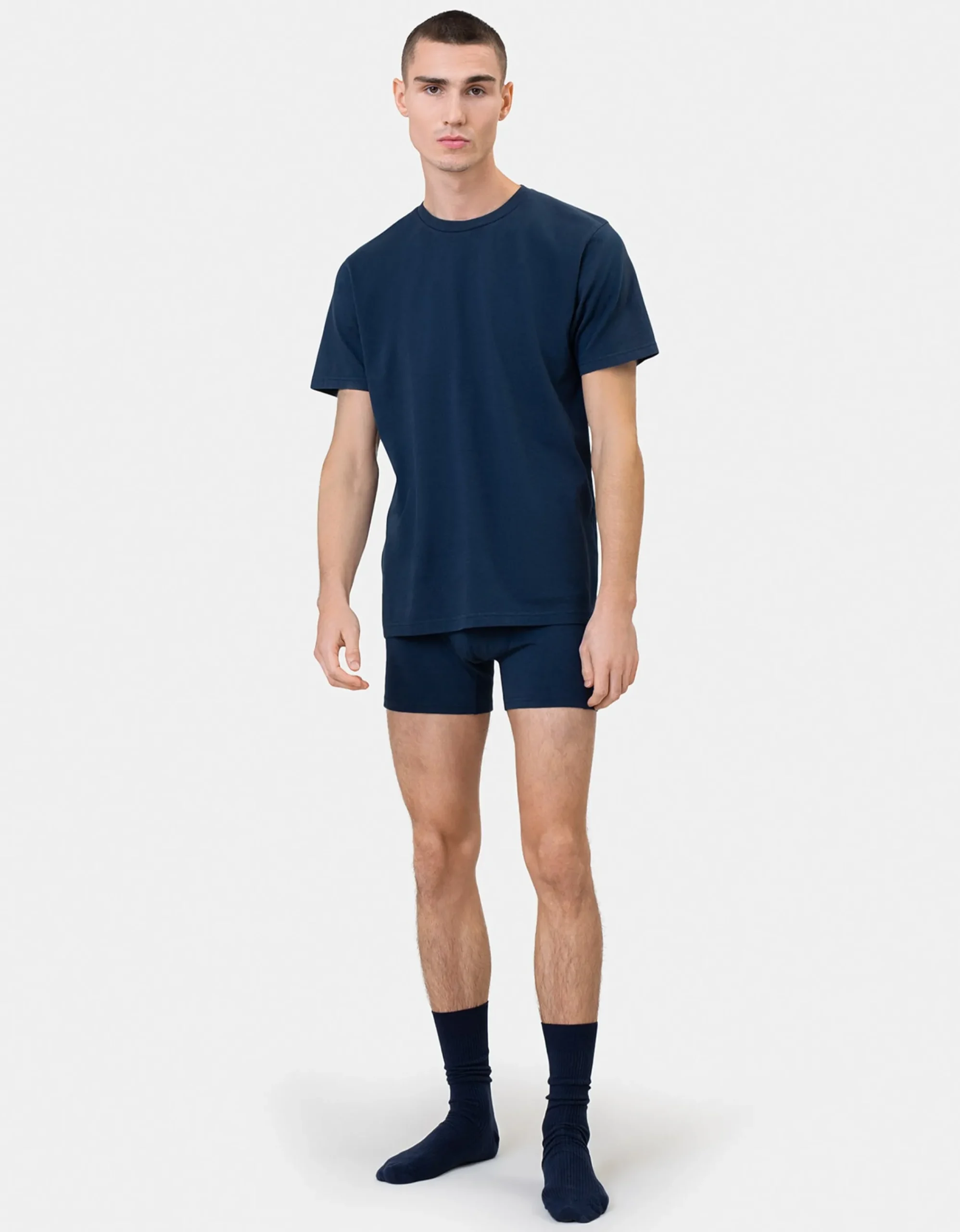 Classic Organic Boxer Briefs - Navy Blue