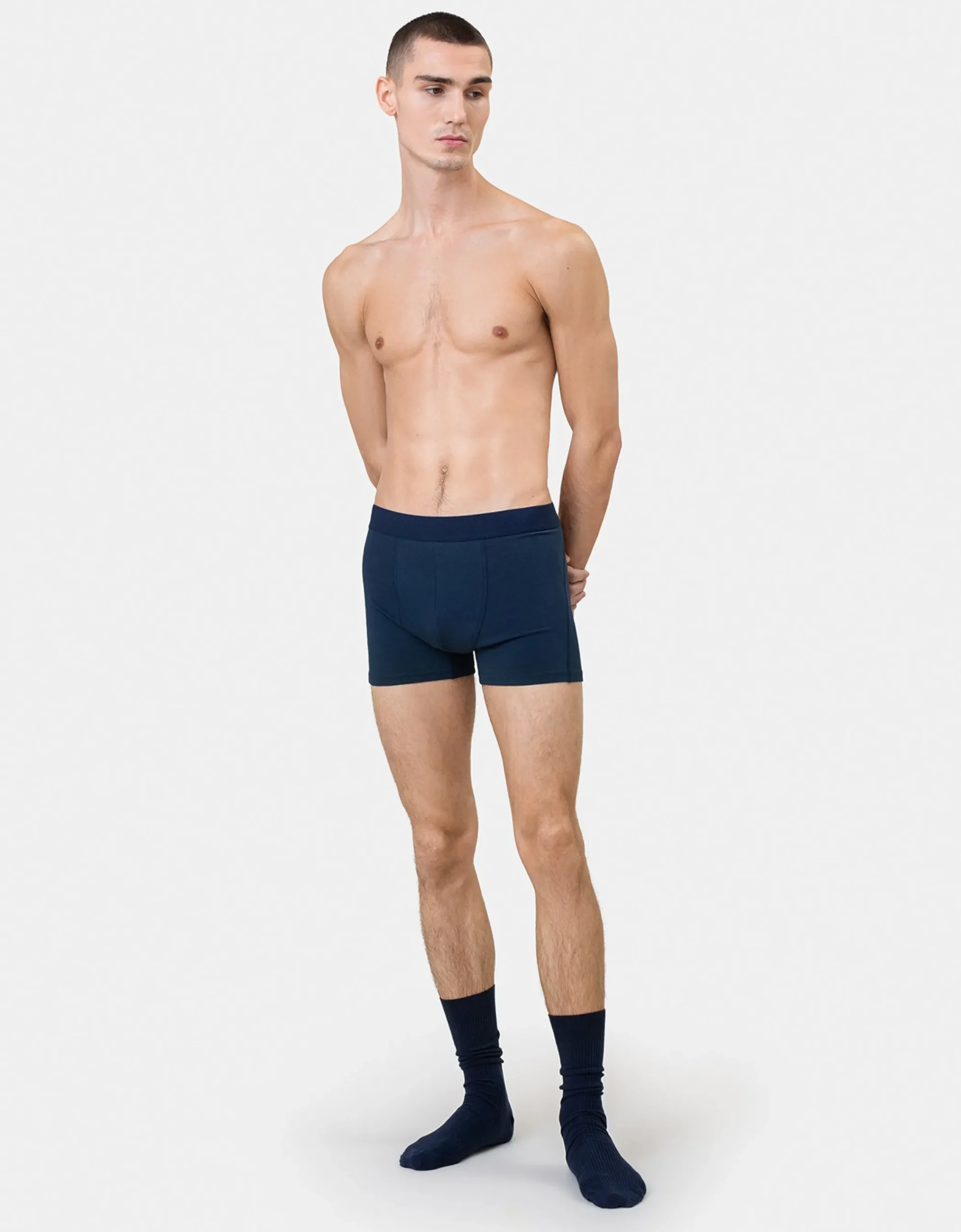 Classic Organic Boxer Briefs - Navy Blue