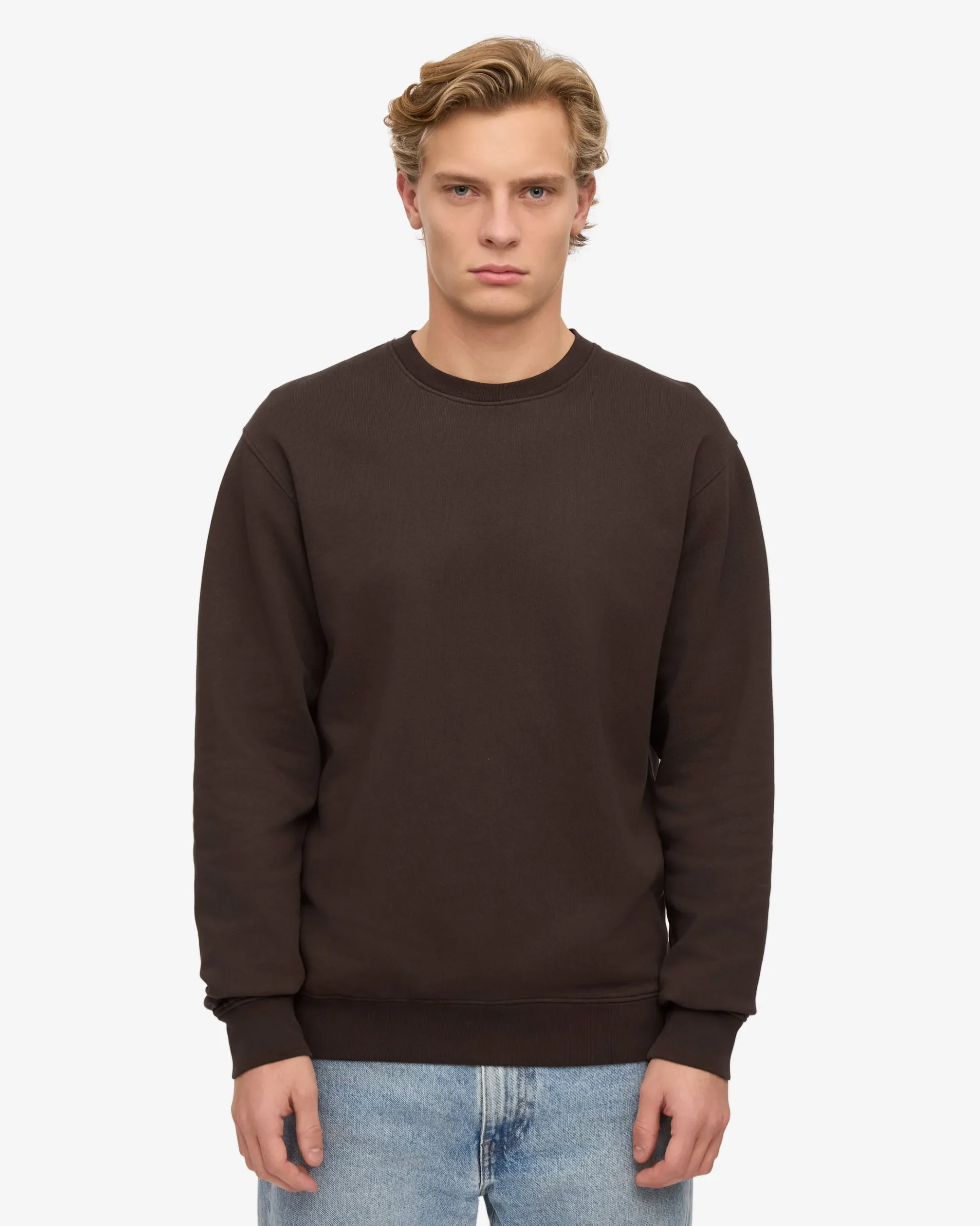 Classic Organic Crew - Coffee Brown