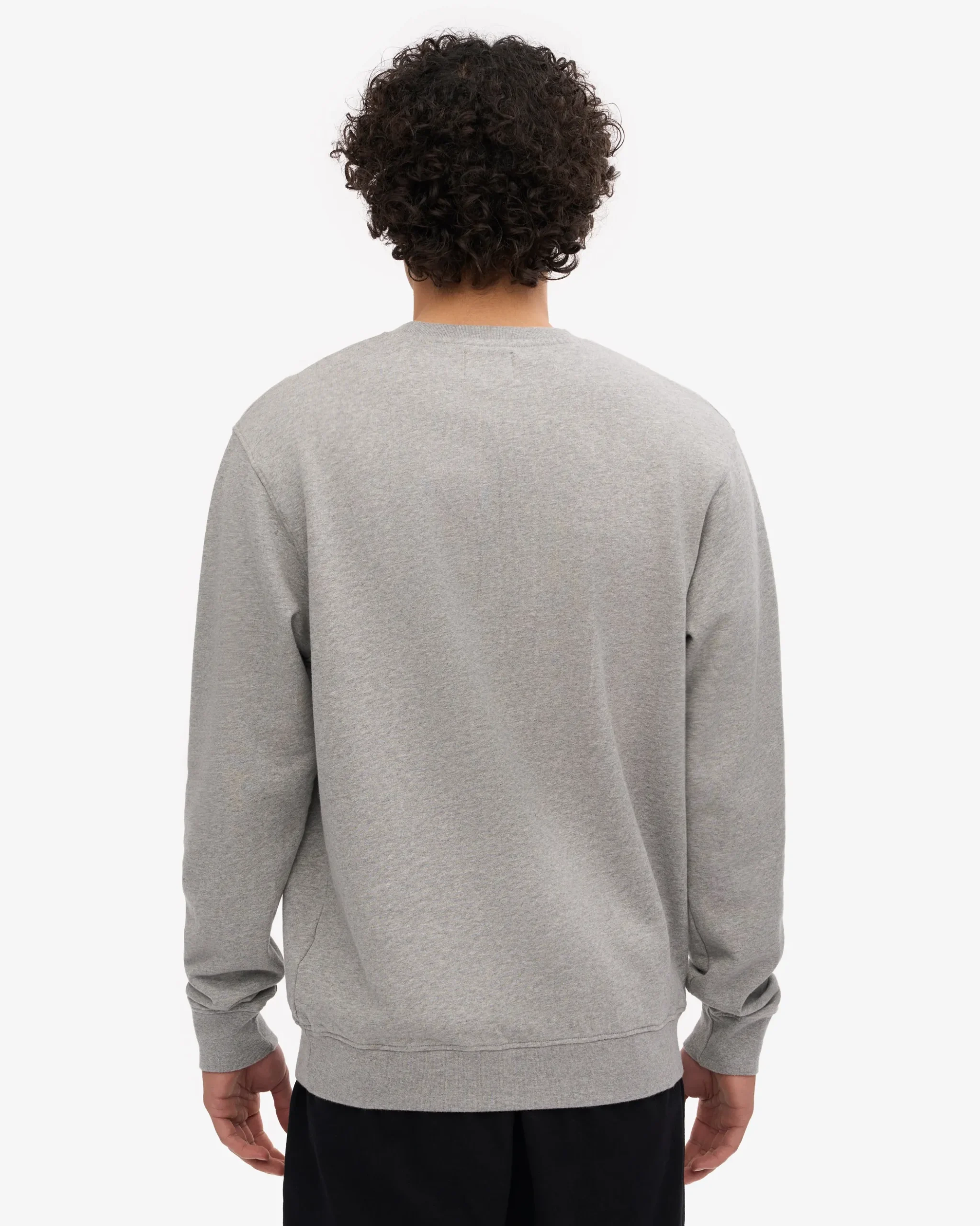 Classic Organic Crew - Heather Grey