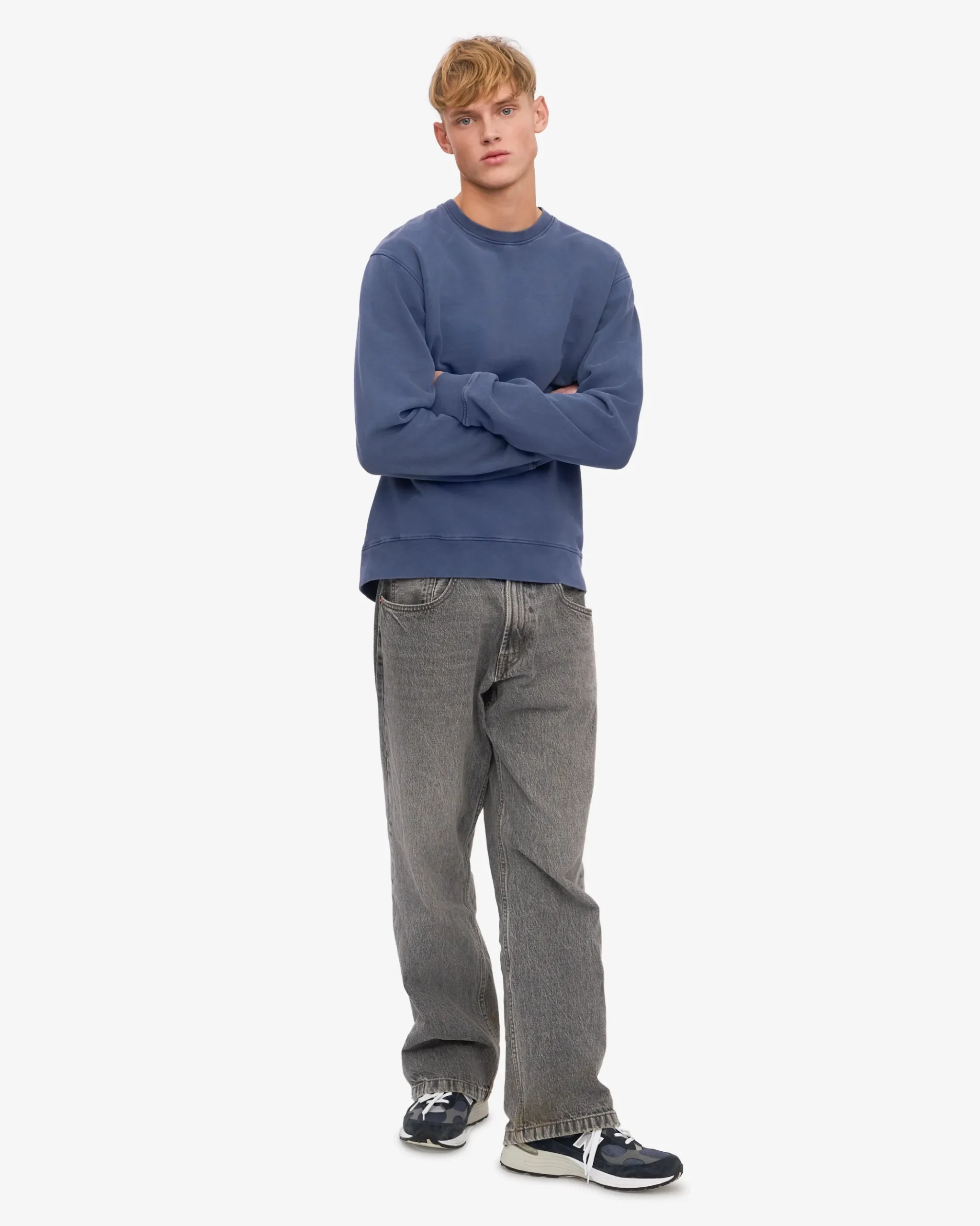 Classic Organic Crew - Neptune Blue