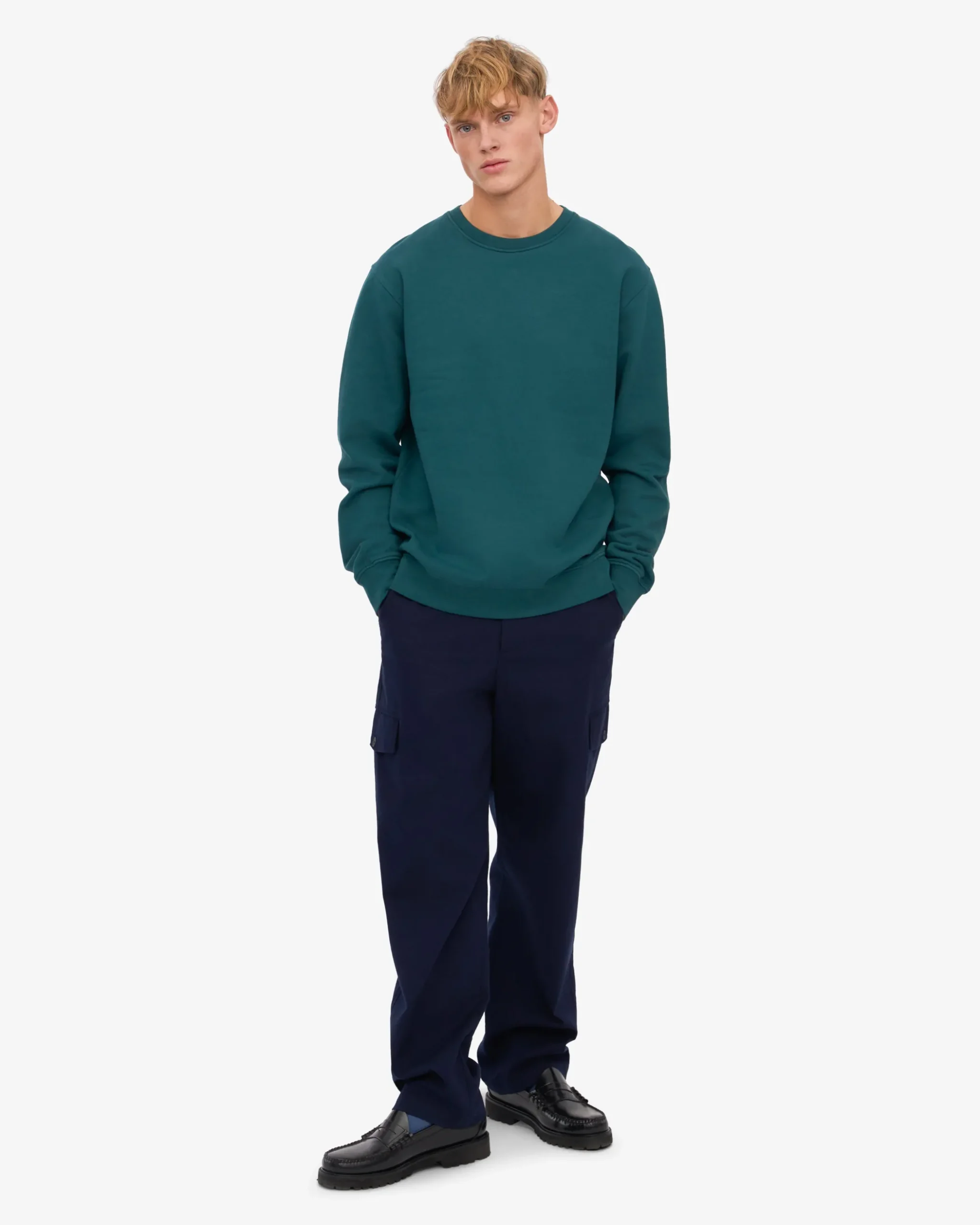 Classic Organic Crew - Ocean Green