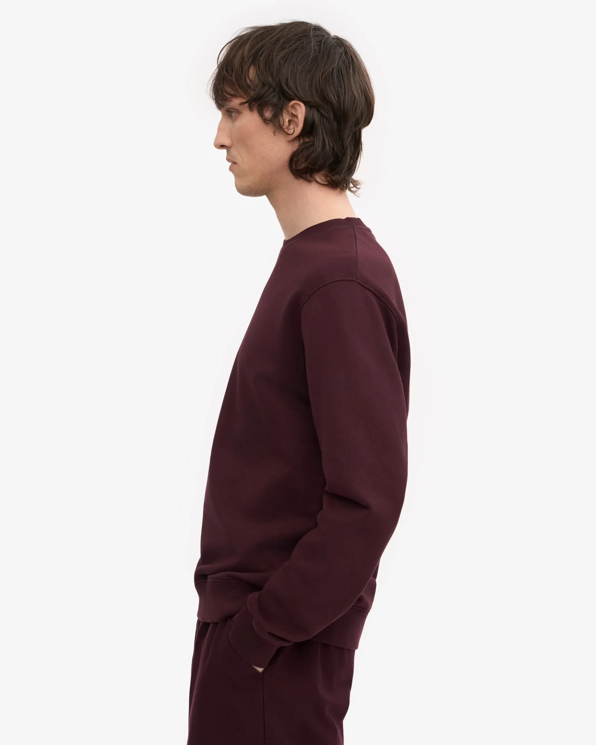Classic Organic Crew - Oxblood Red