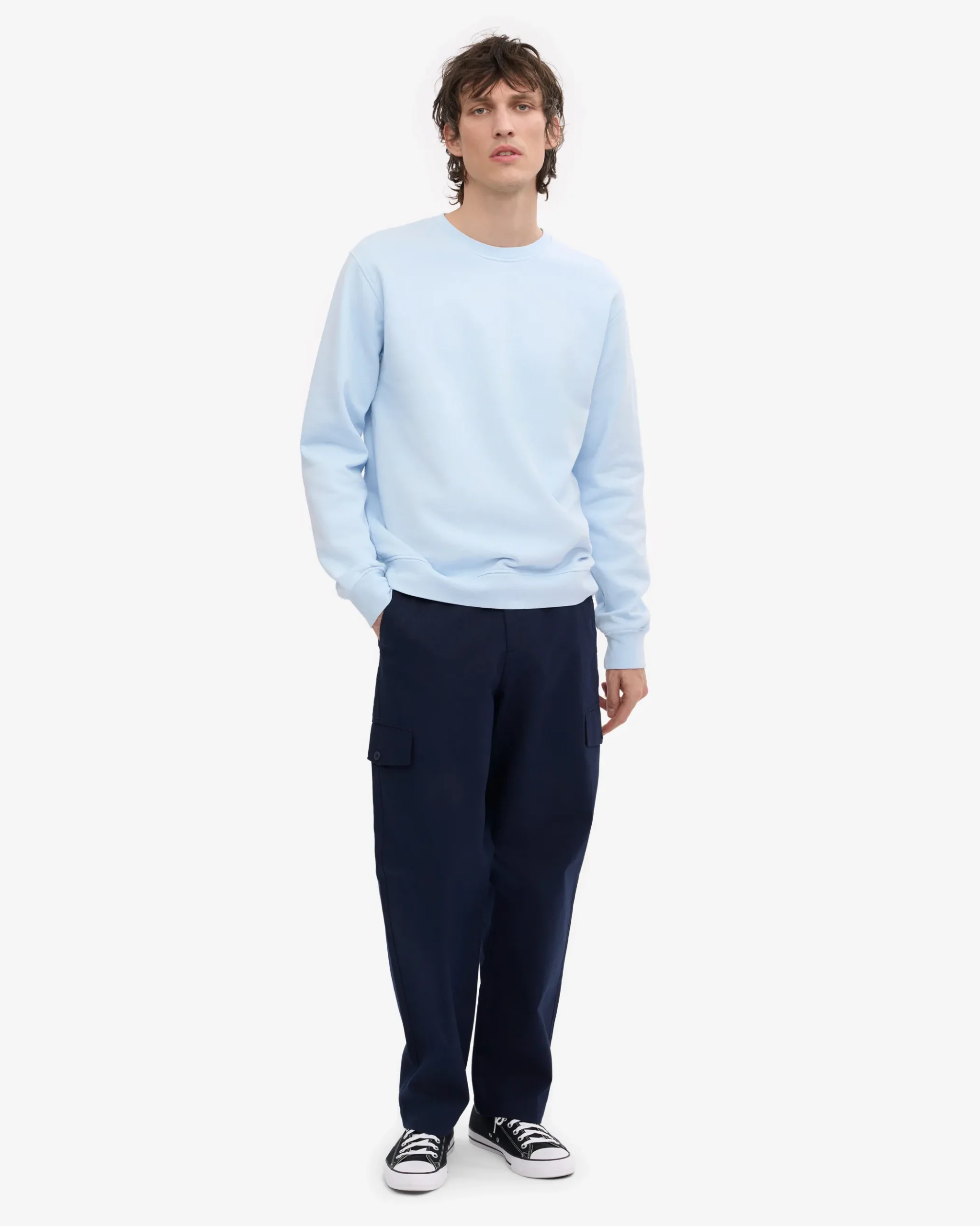 Classic Organic Crew - Polar Blue