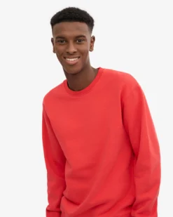 Classic Organic Crew - Red Tangerine