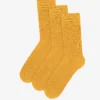 Classic Organic Sock - Burned Yellow (3-Pack)