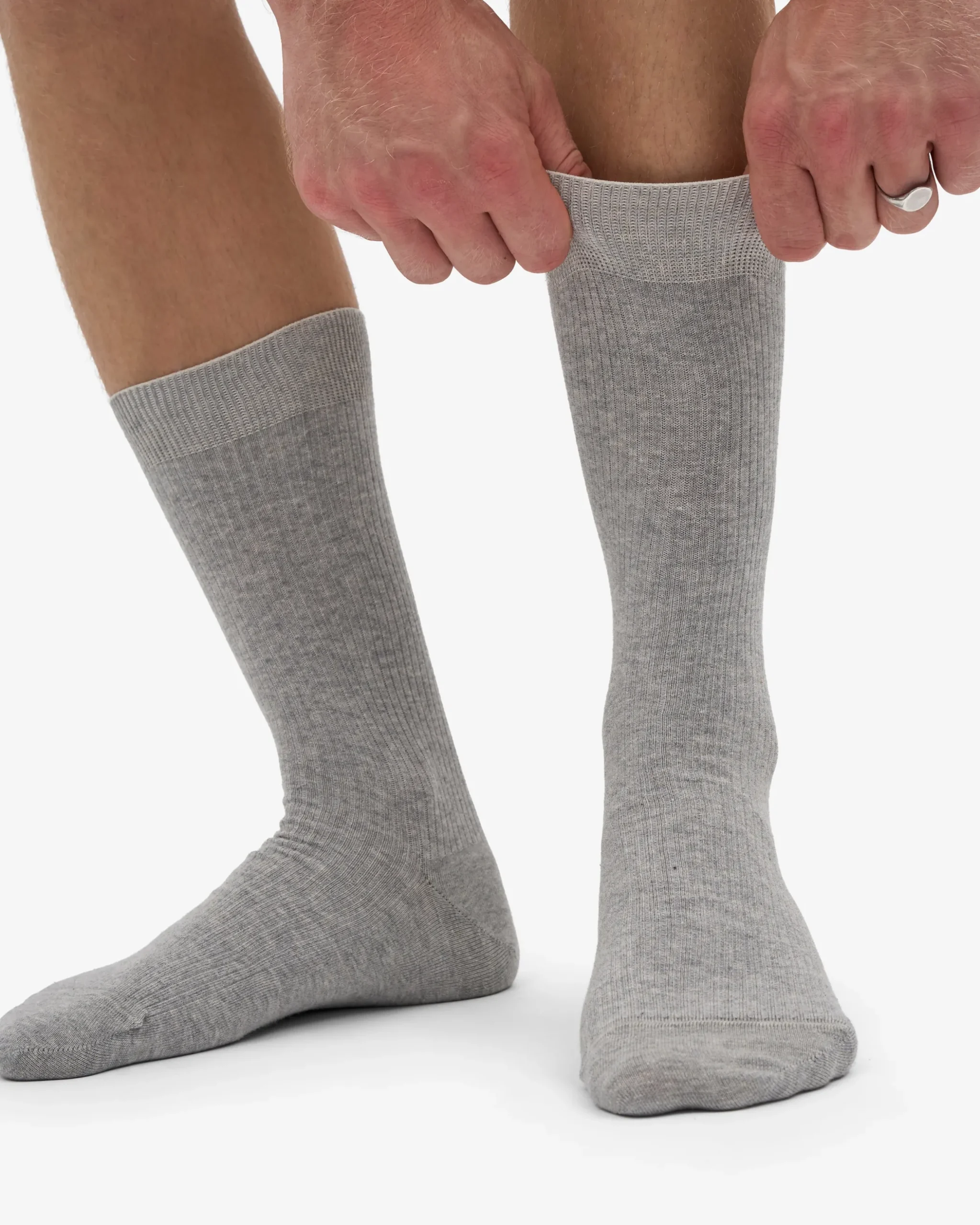 Classic Organic Sock - Heather Grey