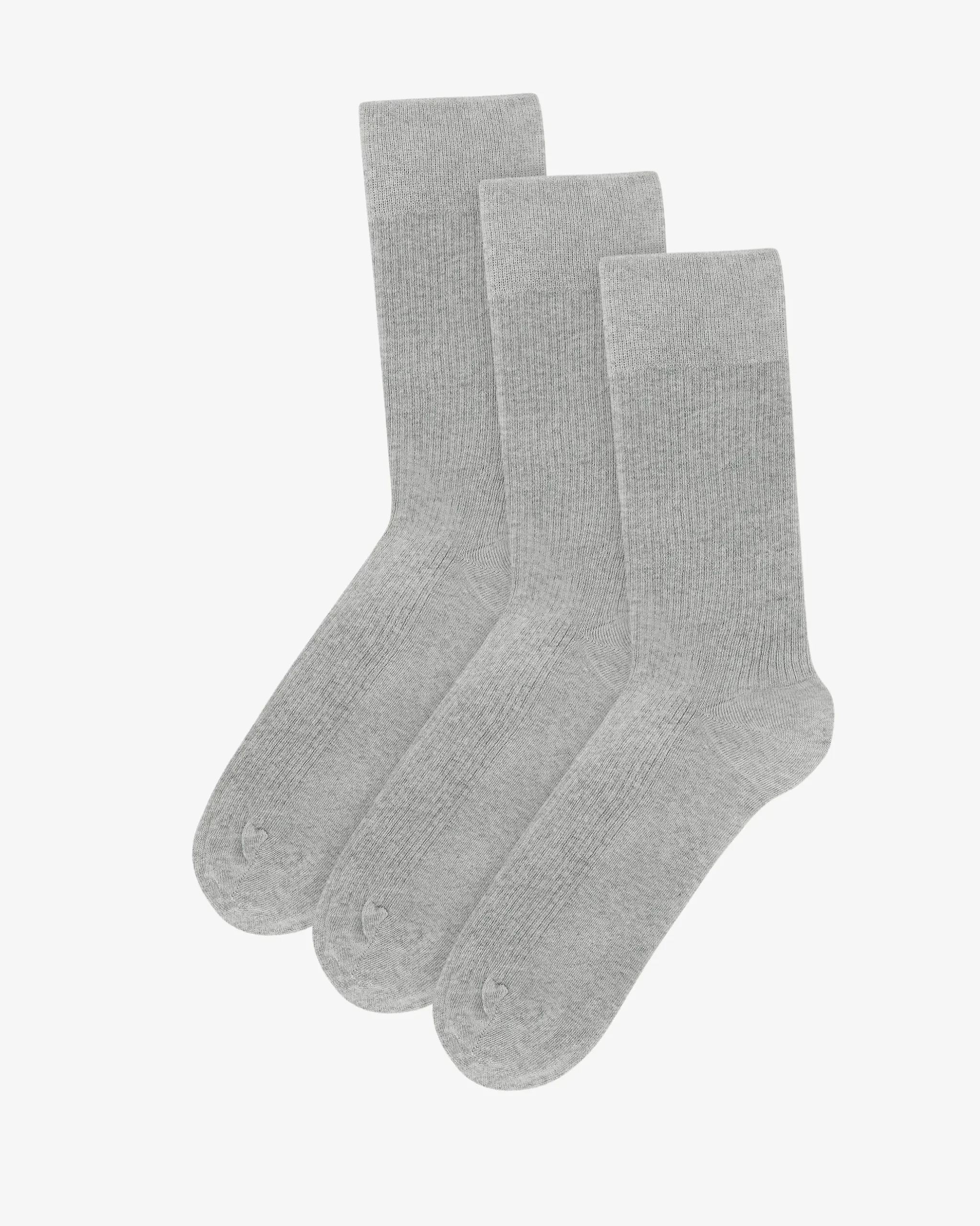 Classic Organic Sock - Heather Grey (3-Pack)