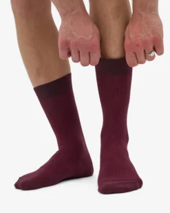Classic Organic Sock - Oxblood Red