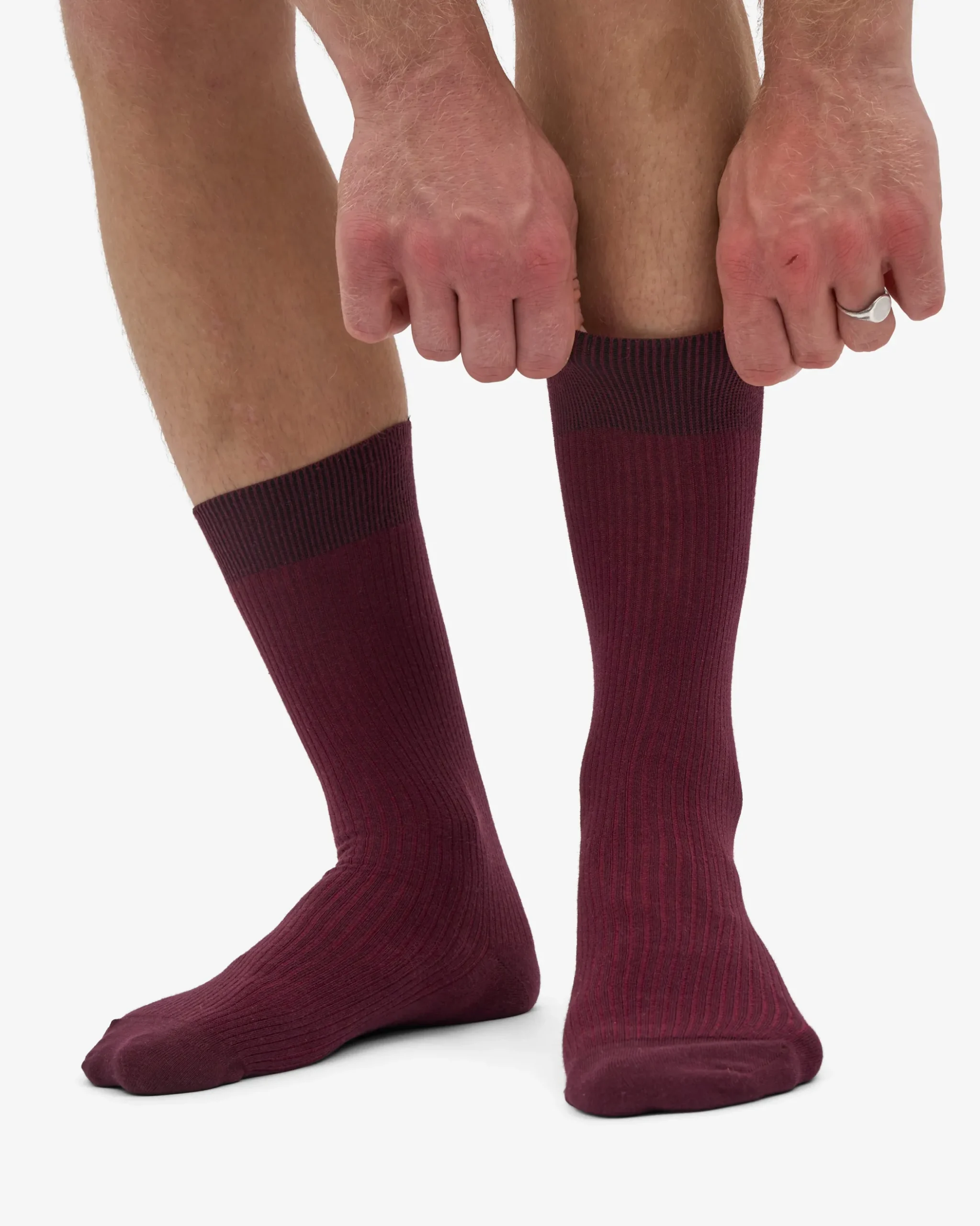 Classic Organic Sock - Oxblood Red