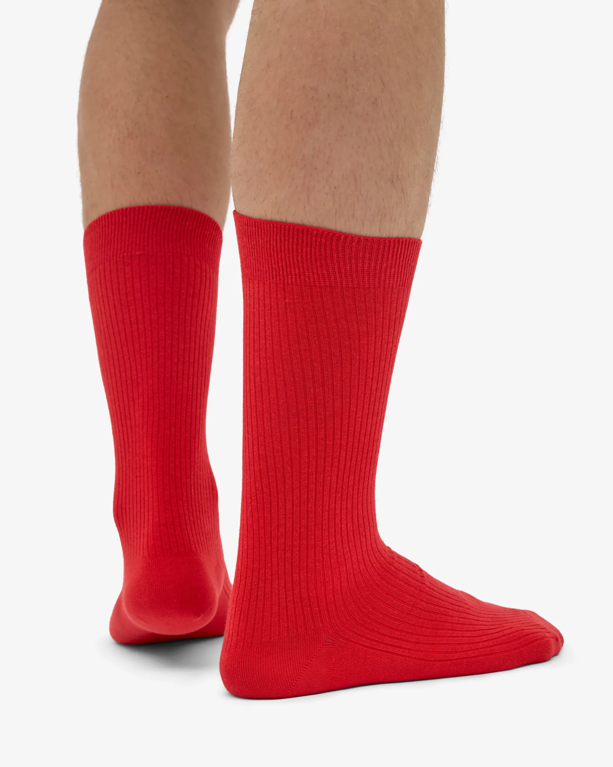 Classic Organic Sock - Red Tangerine (3-Pack)