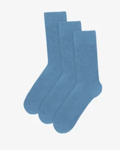 Classic Organic Sock - Seaside Blue (3-Pack)