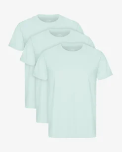 Classic Organic Tee - Light Aqua (3-Pack)
