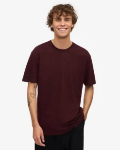 Classic Organic Tee - Oxblood Red