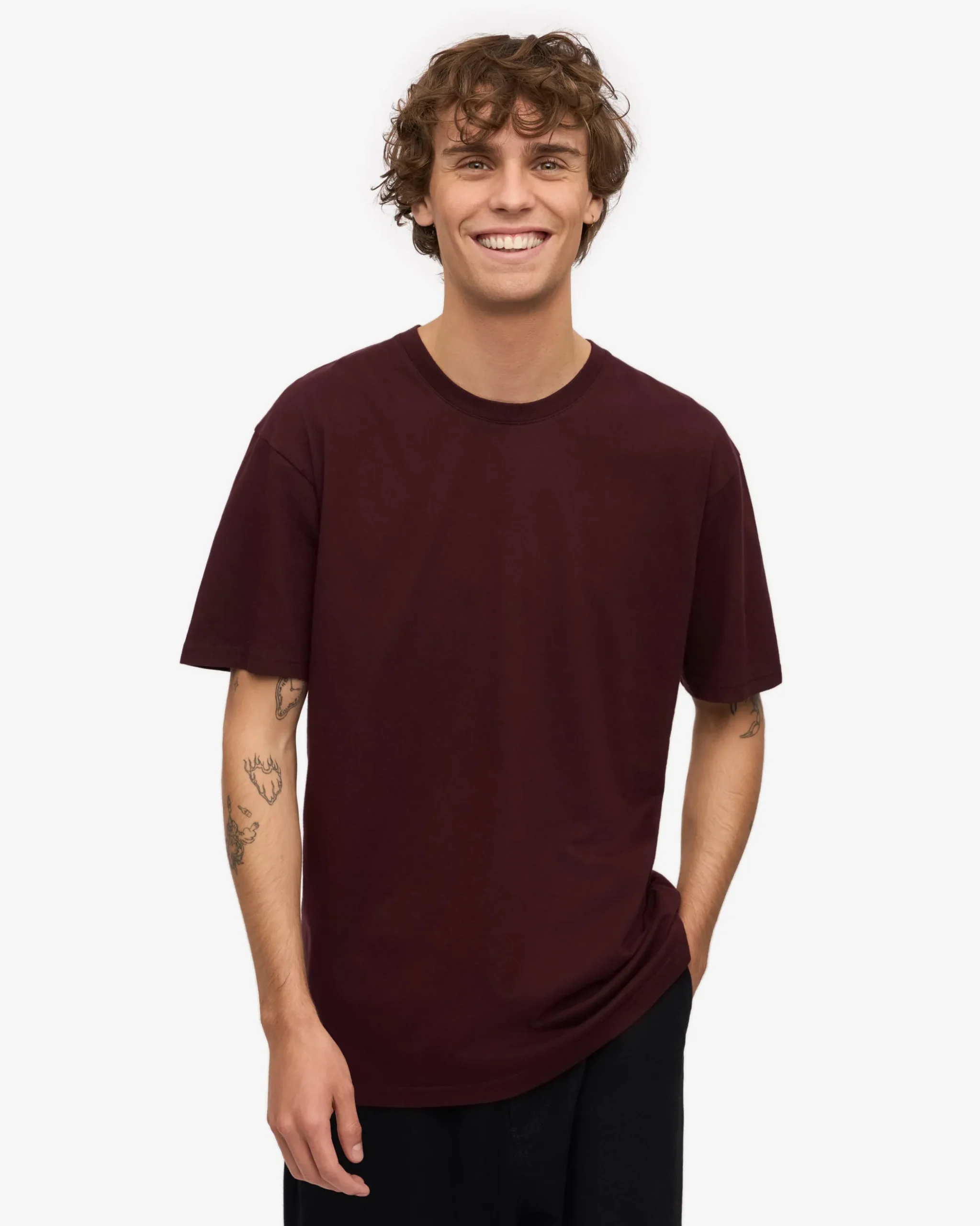 Classic Organic Tee - Oxblood Red
