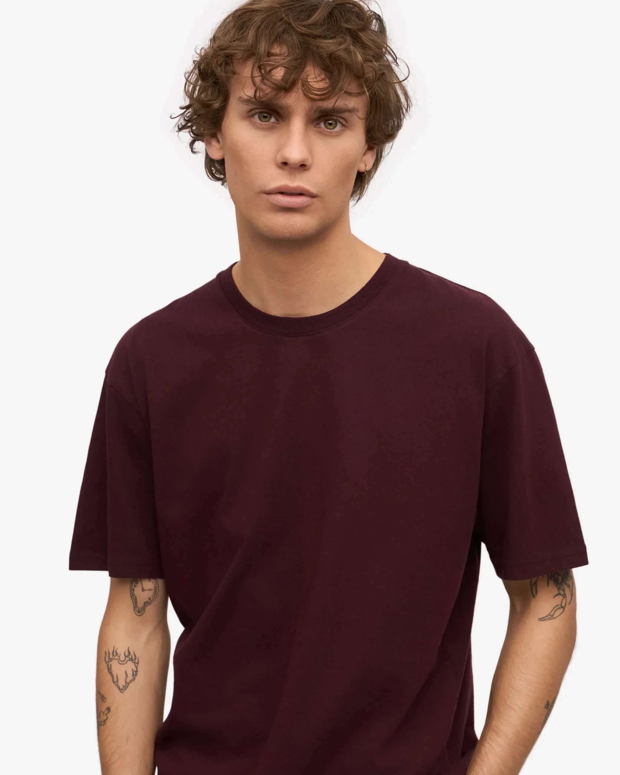 Classic Organic Tee - Oxblood Red