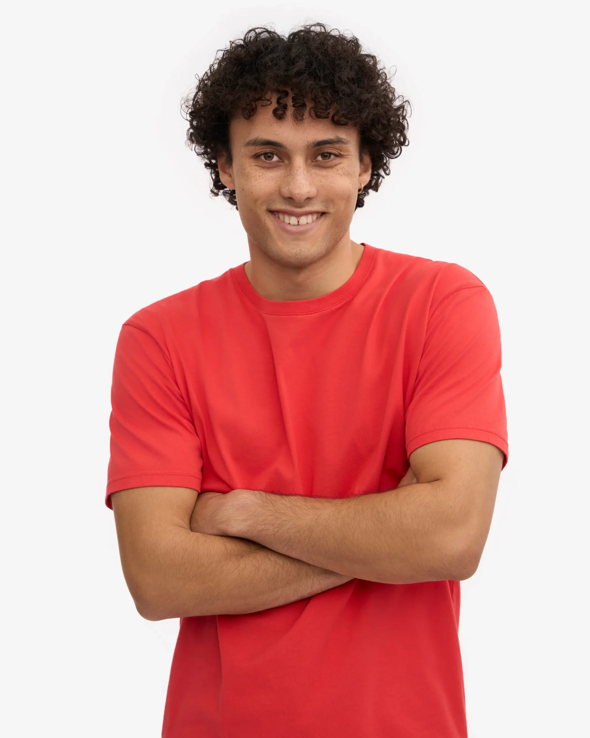 Classic Organic Tee - Red Tangerine