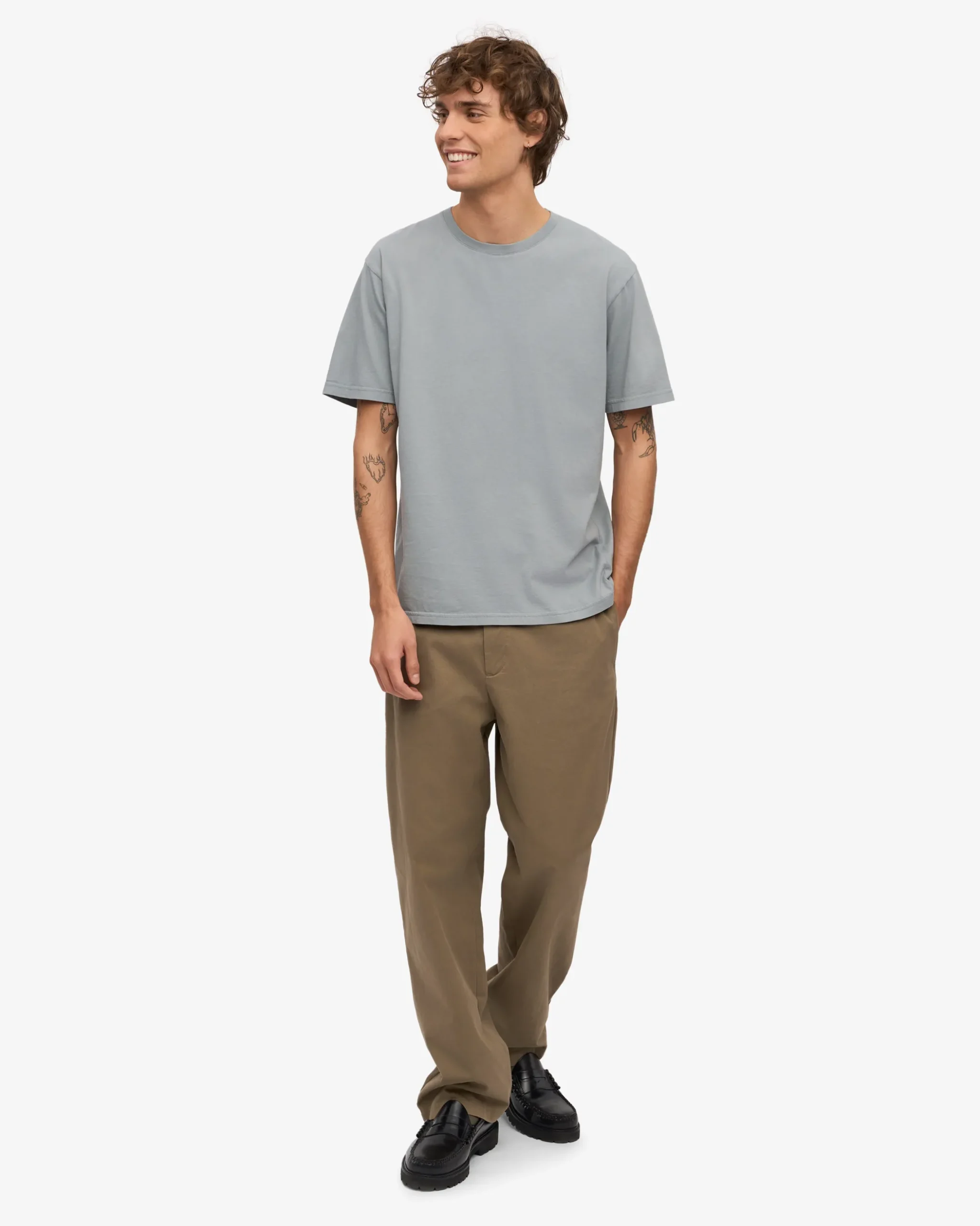 Classic Organic Tee - Steel Blue