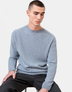 Light Merino Wool Crew - Burned Yellow