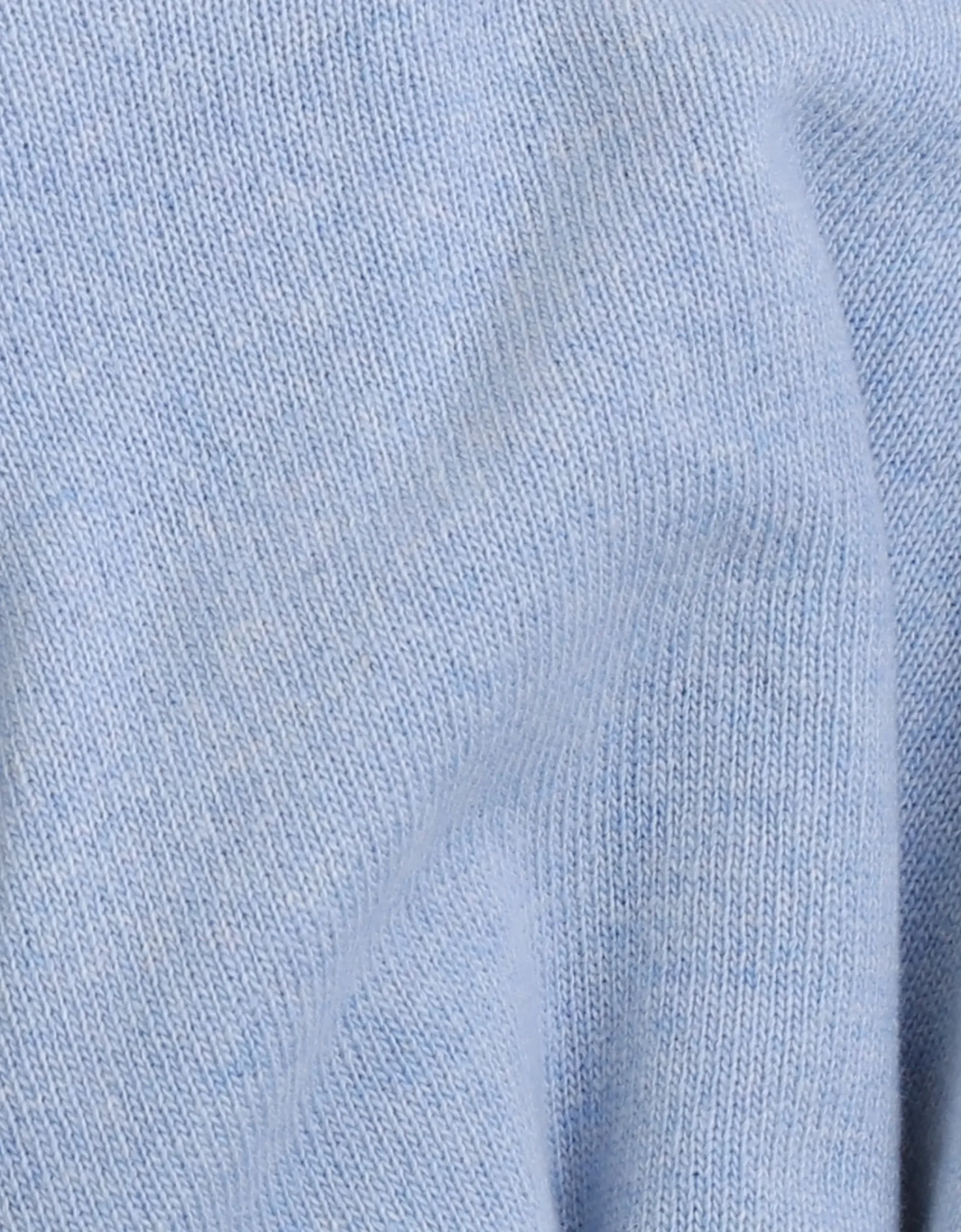 Light Merino Wool Crew - Polar Blue
