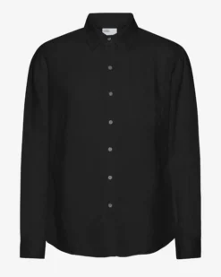 Linen Shirt - Deep Black