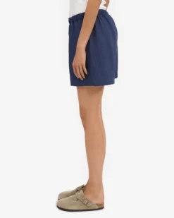 Linen Shorts - Marine Blue