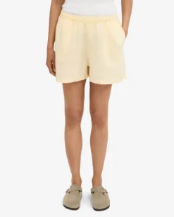 Linen Shorts - Soft Yellow