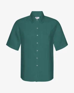 Linen SS Shirt - Ocean Green