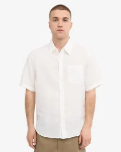 Linen SS Shirt - Optical White