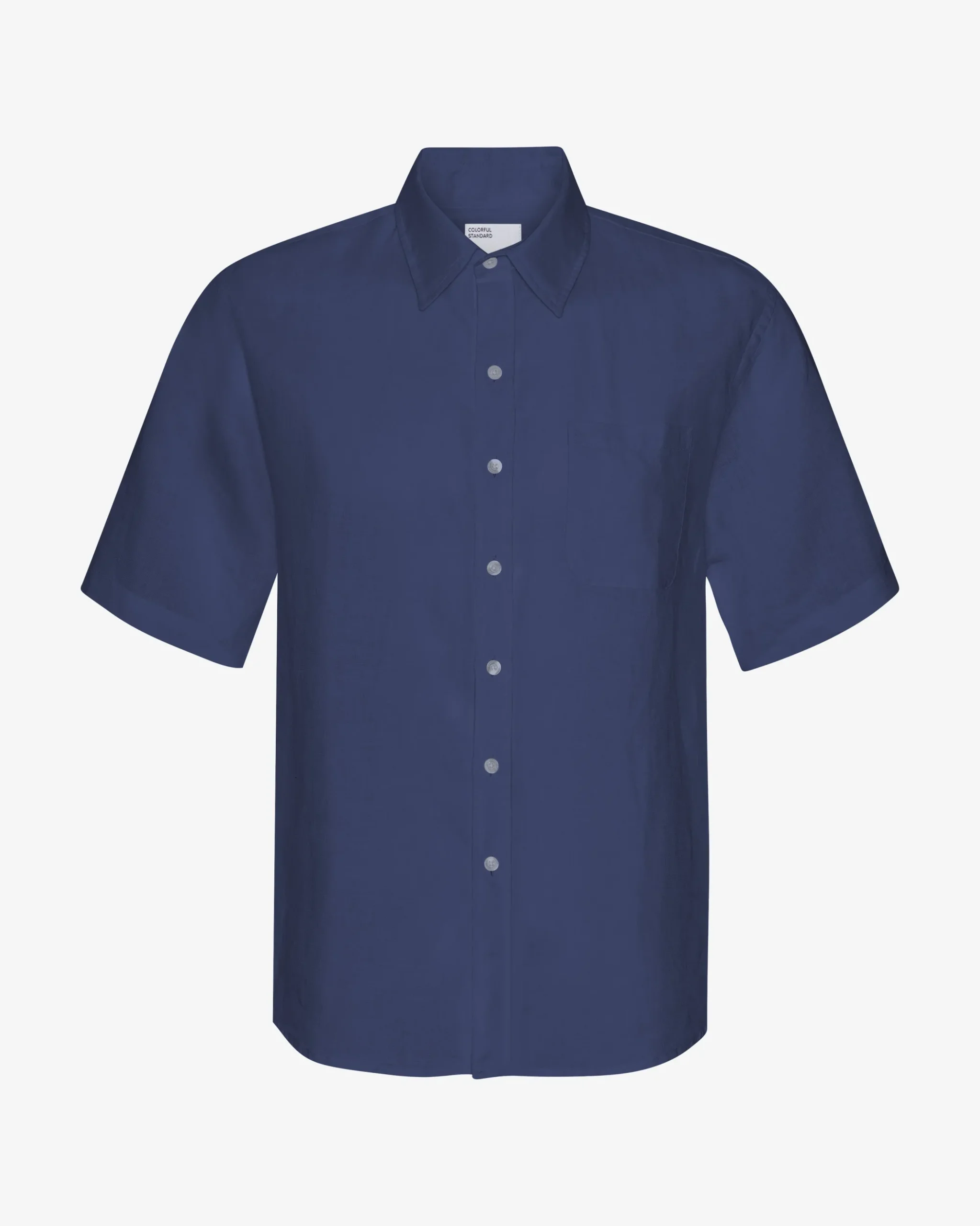 Linen SS Shirt - Petrol Blue