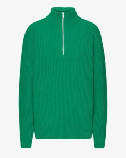 Merino Quarter Zip - Kelly Green