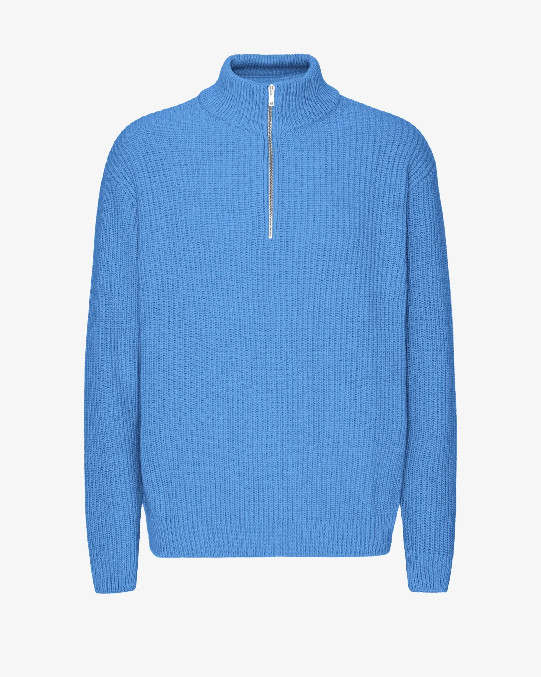 Merino Quarter Zip - Pacific Blue