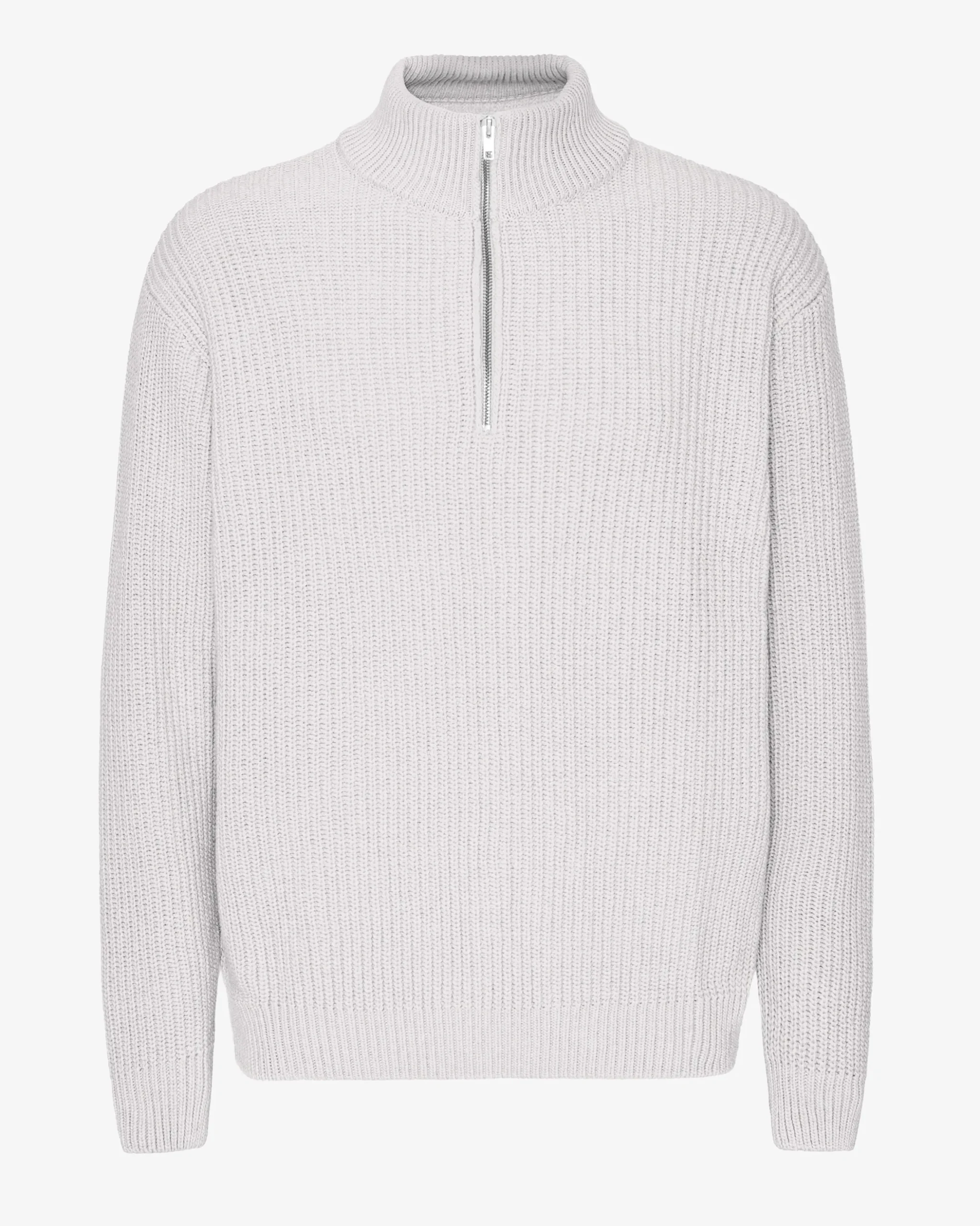 Merino Quarter Zip - Snow Melange