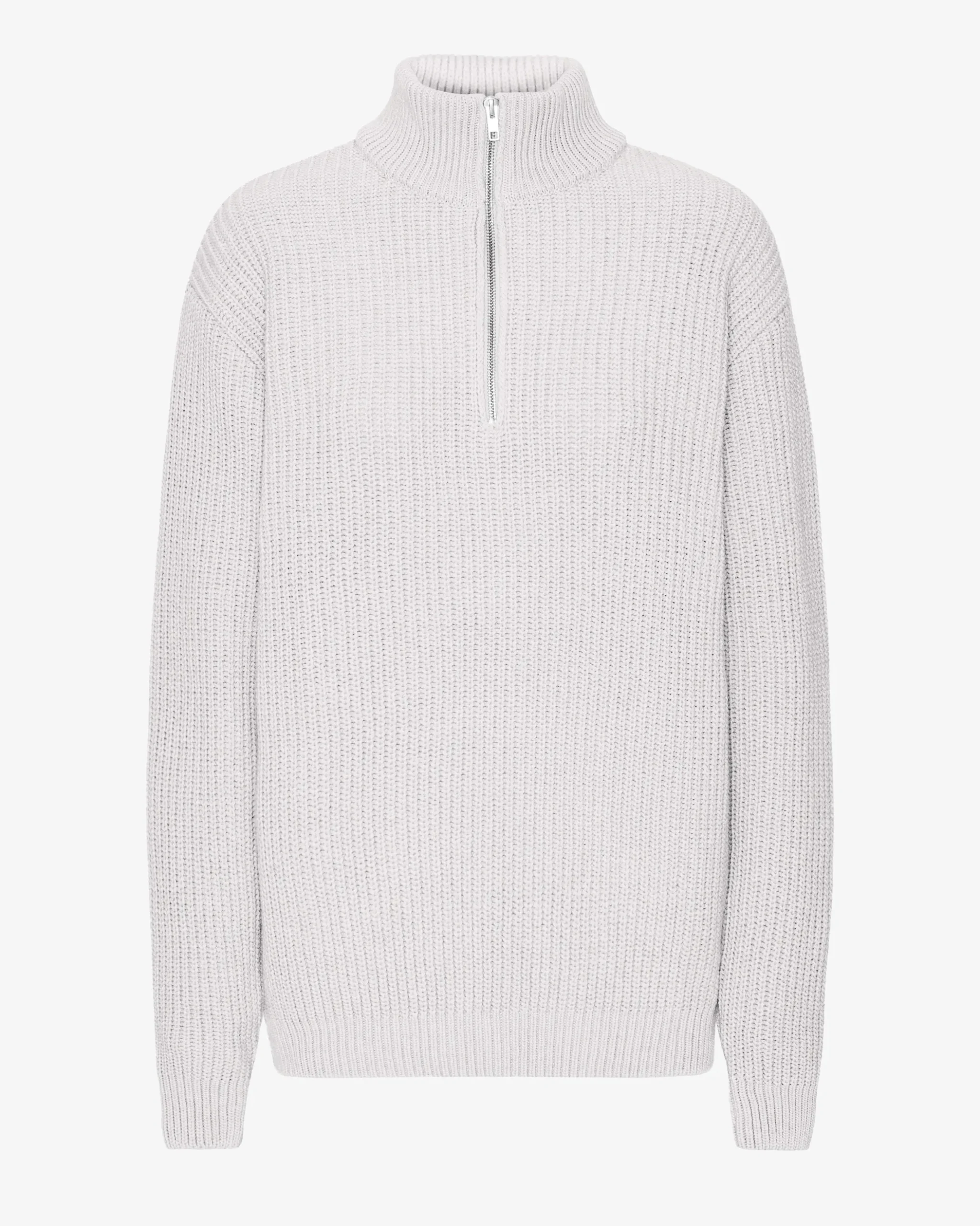 Merino Quarter Zip - Snow Melange
