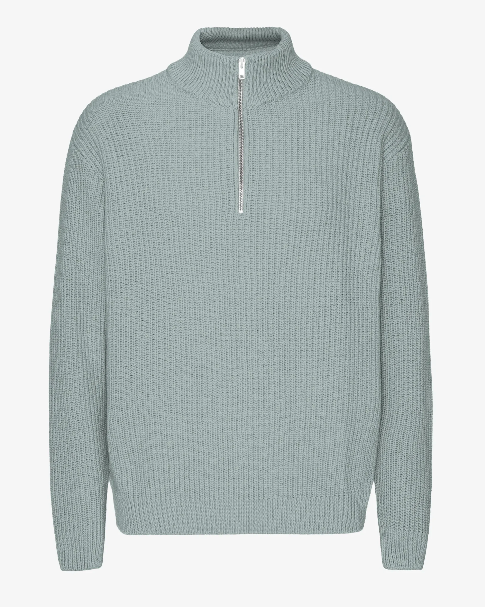 Merino Quarter Zip - Steel Blue