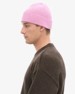 Merino Wool Beanie - Cherry Blossom