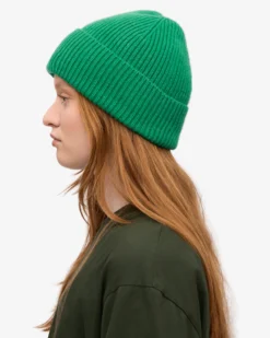 Merino Wool Beanie - Kelly Green