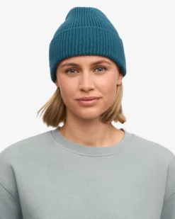 Merino Wool Beanie - Ocean Green