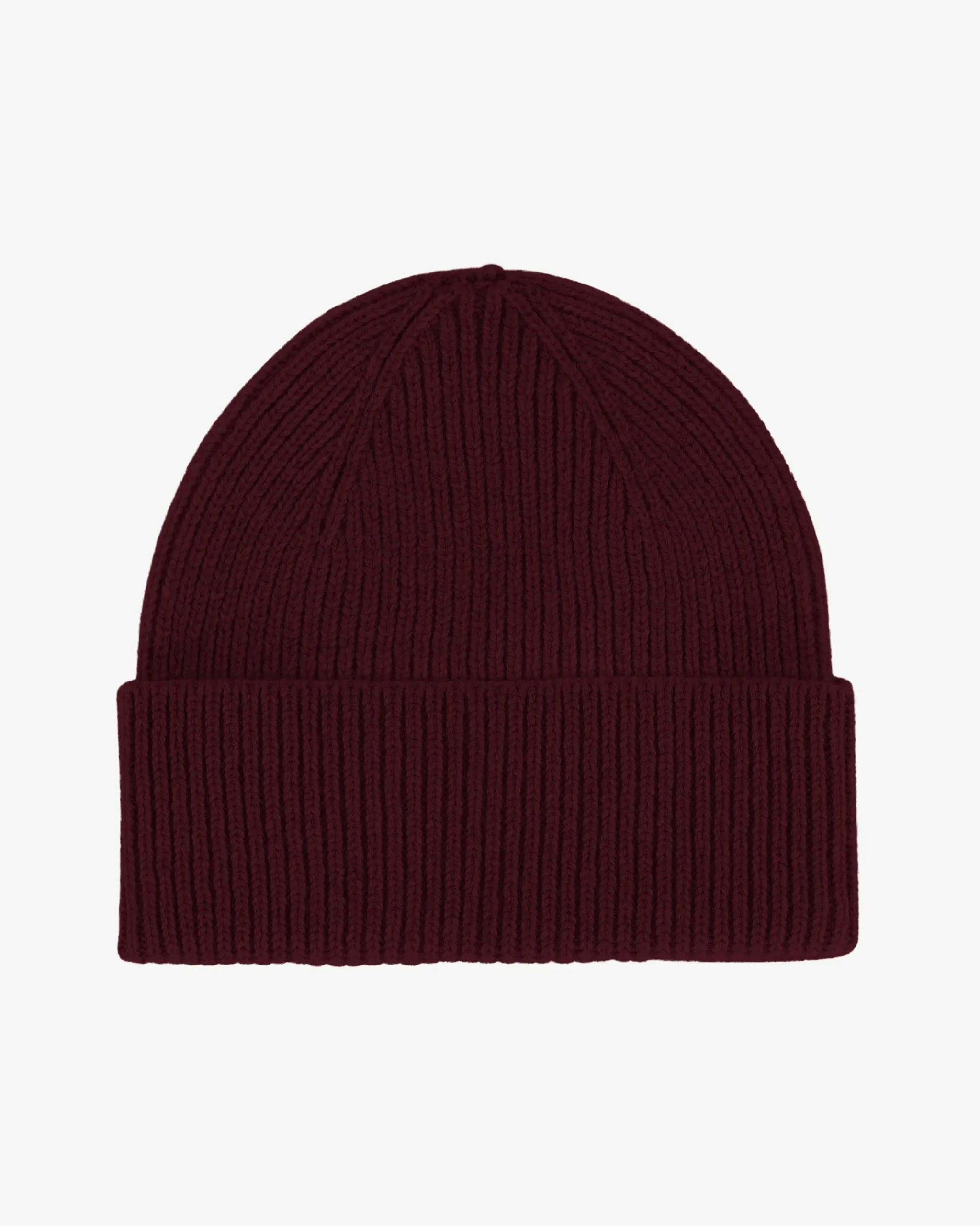 Merino Wool Beanie - Oxblood Red