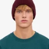 Merino Wool Beanie & Scarf - Oxblood Red