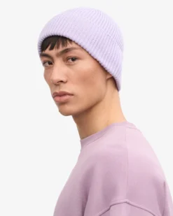Merino Wool Beanie & Scarf - Soft Lavender