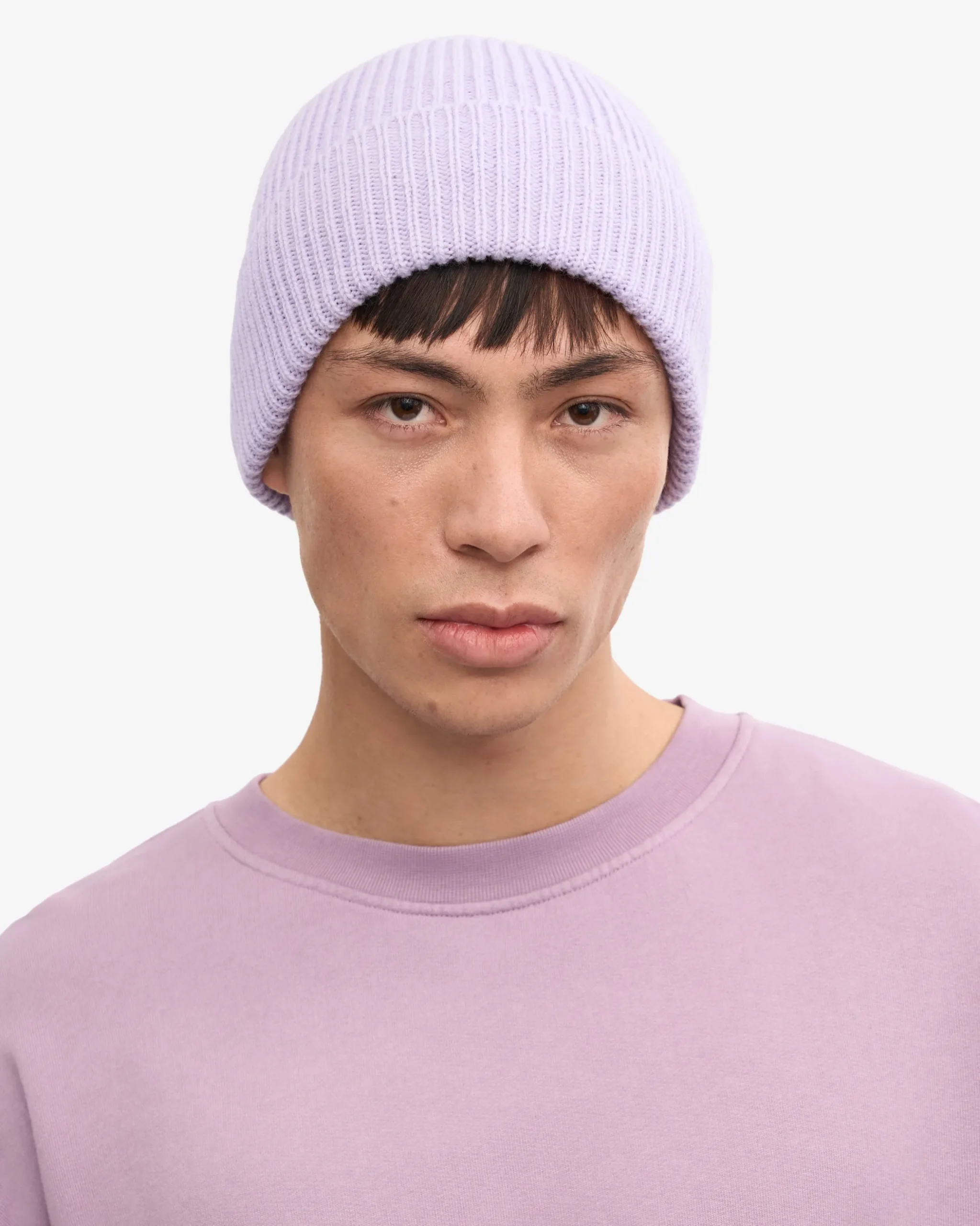 Merino Wool Beanie - Steel Blue