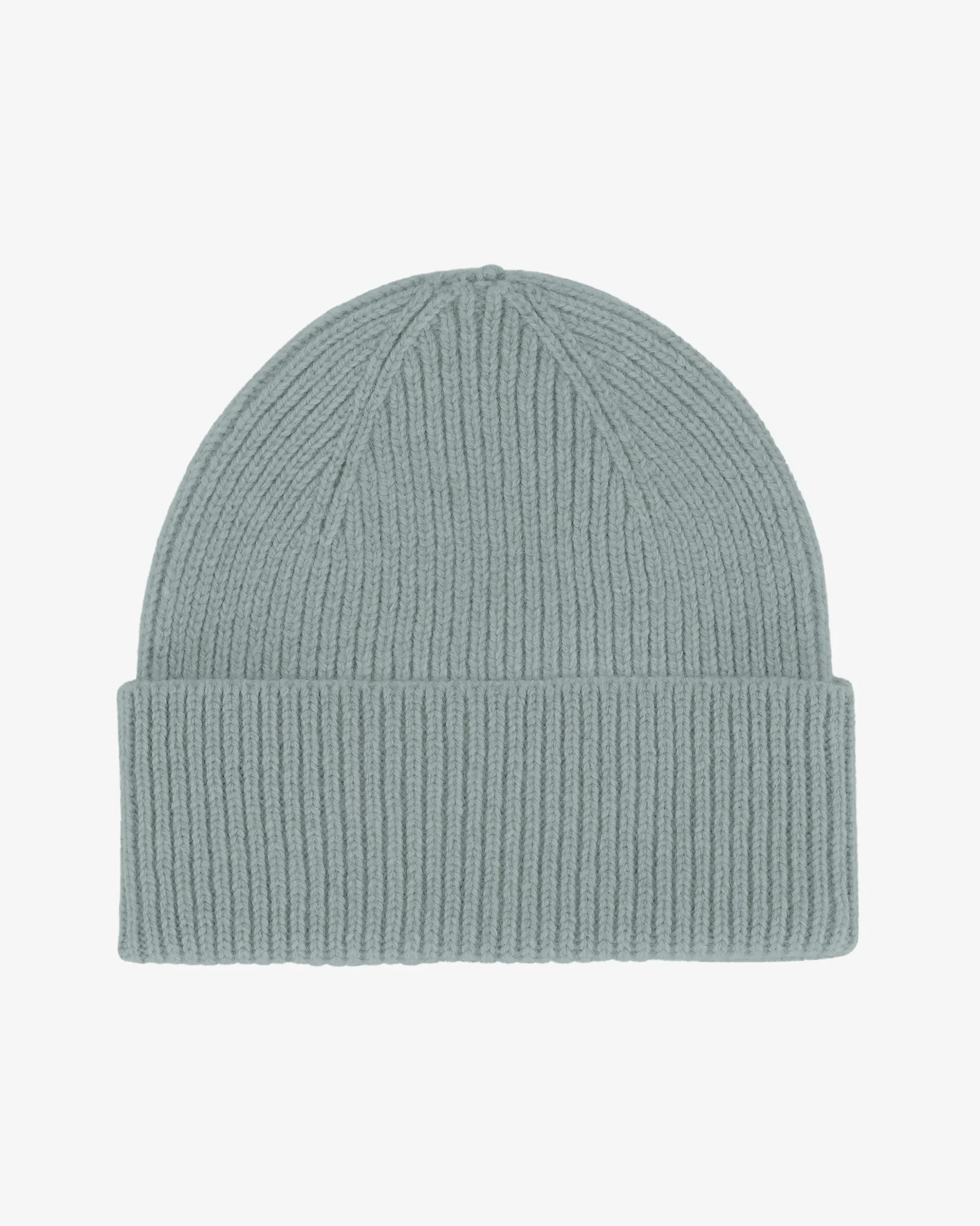 Merino Wool Beanie - Steel Blue