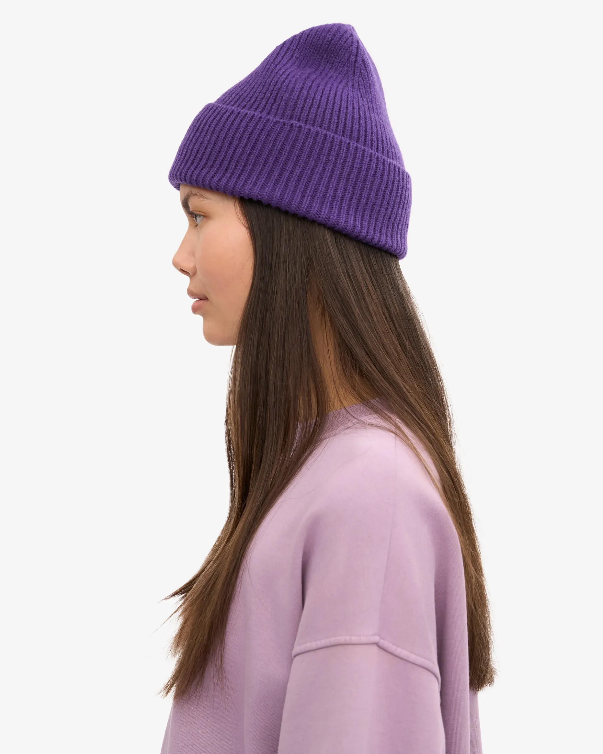 Merino Wool Beanie - Ultra Violet