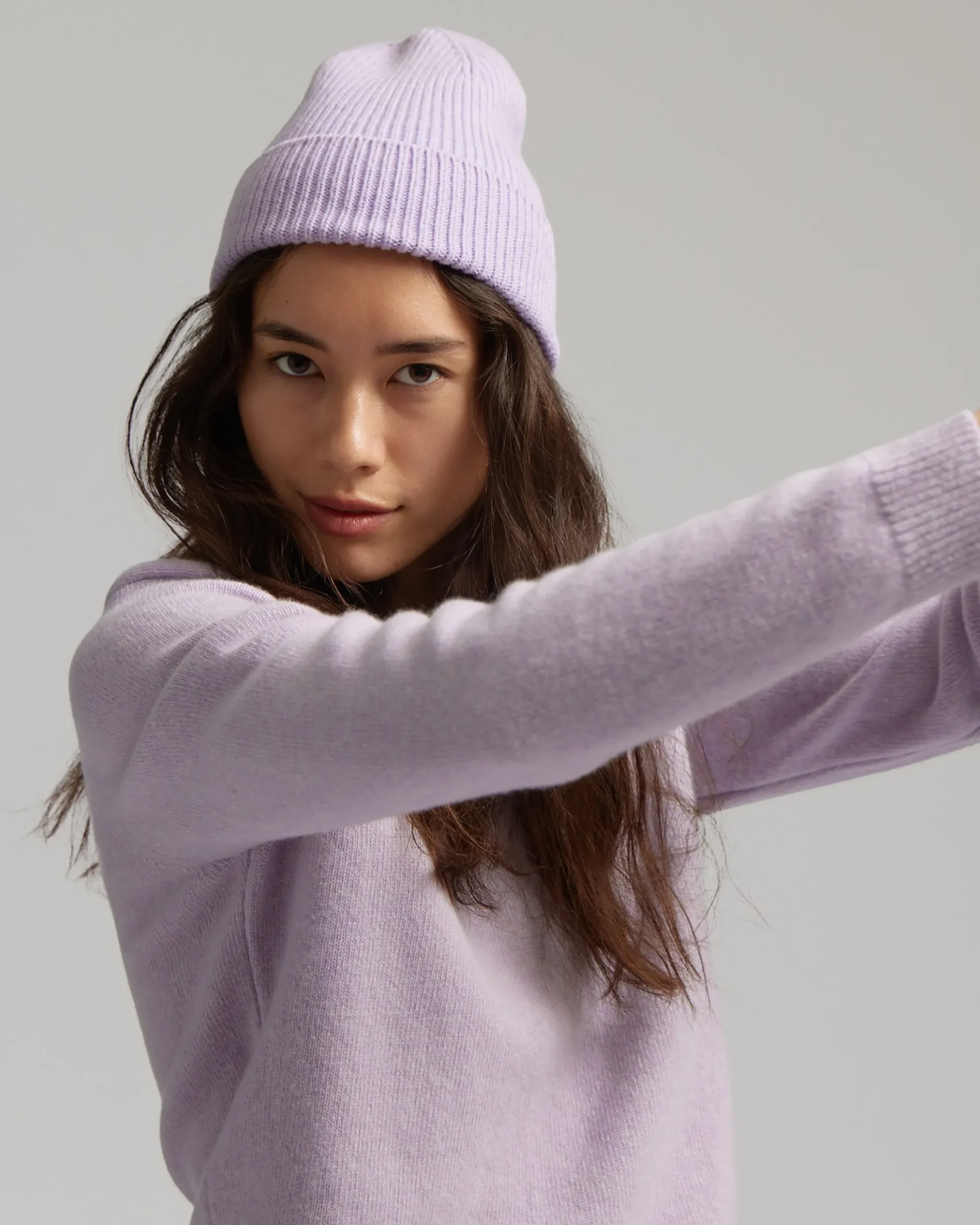 Merino Wool Beanie - Warm Taupe